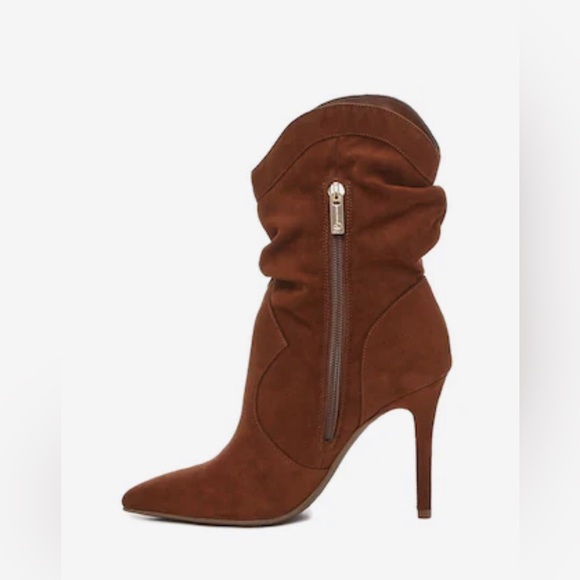 Jessica simpson Lisby Brown Calf Boots New - Picture 2 of 8